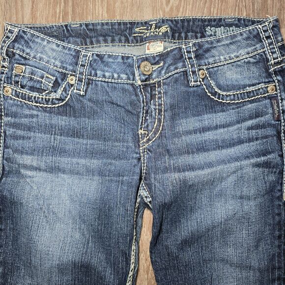 Silver Jeans Santorini Women’s Size 30x25 Light Wash 100% Cotton - Picture 3 of 9